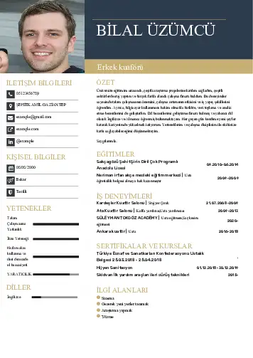 Kuaför Cv Örnekleri cv indir